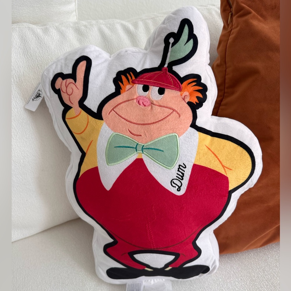 Tweedle Dee and TweedleDum two-sided pillow